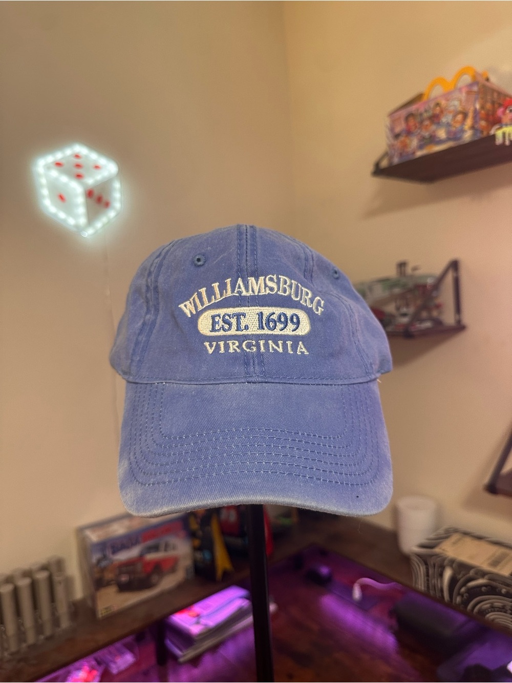 triangl swimwear Blue Williamsburg 'EST. 1699' Embroidered Baseball Cap